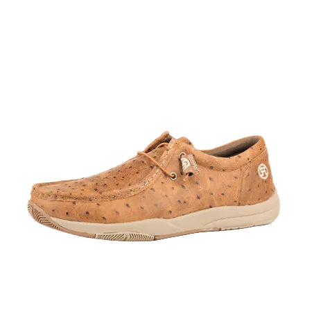Roper Ostrich Print Men's Lace Up Casual Shoe