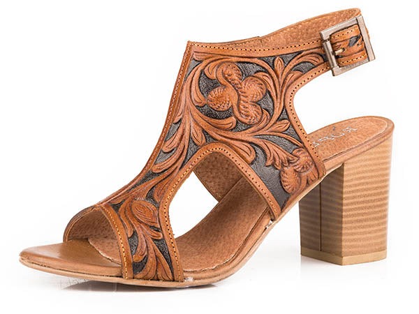 Roper Hand-Tooled Ladies' Heel