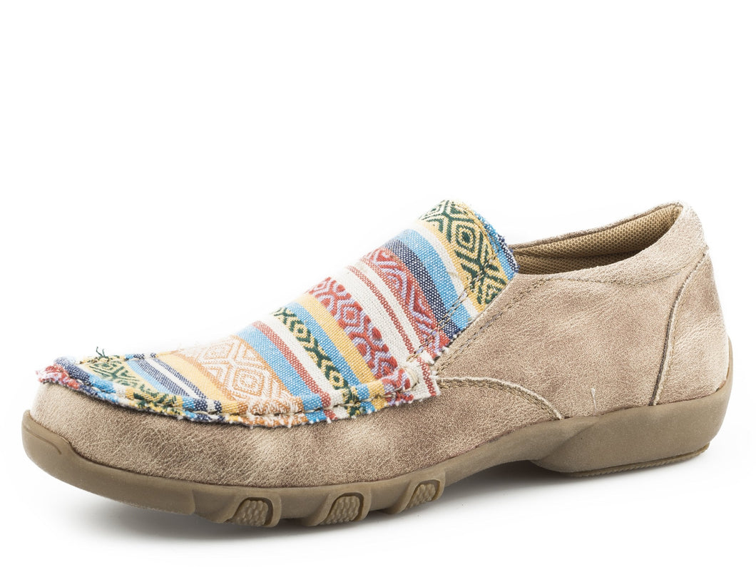 Roper Beige Multi Color Slip On Ladies' Casual Shoe