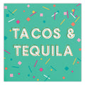 Tacos & Tequila Foil Napkins