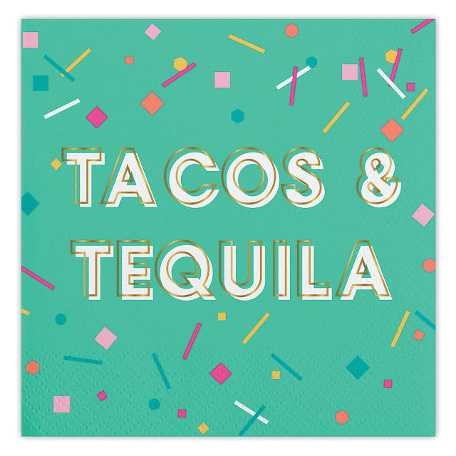 Tacos & Tequila Foil Napkins
