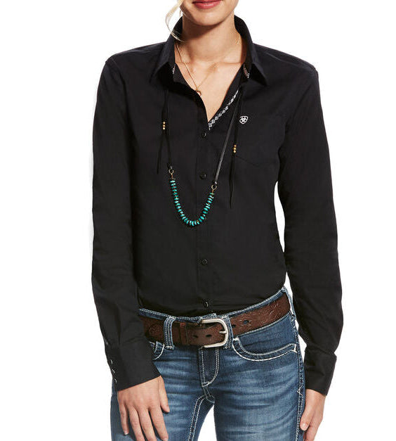 Ariat Black Kirby Stretch Ladies' Shirt