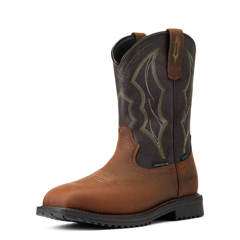 Ariat Men's RigTek Wide Square Toe Waterproof Composite Toe Work Boot