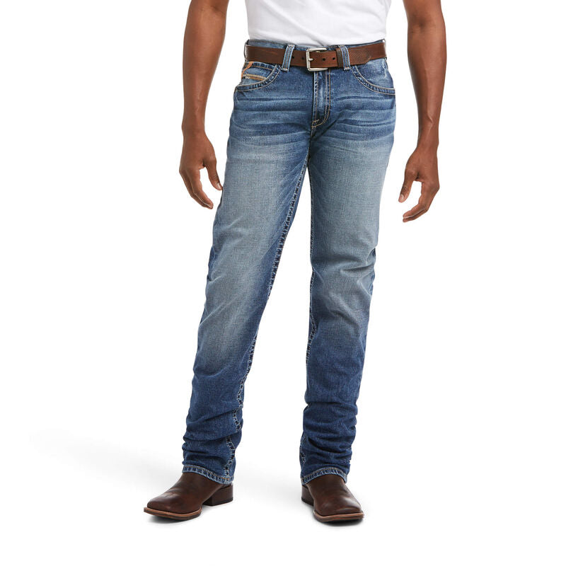 Ariat Men's M4 Low Rise Stretch Longspur Stackable Straight Leg Jean