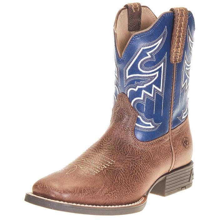 ARIAT Men's Round Pen Western Boot - Full-Grain Leather, ATS Comfort Technology, Shock Absorption