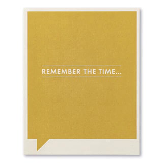 Remember The... Card