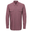 GameGuard Maroon Men's Pearl Snap Long Sleeve Shirt