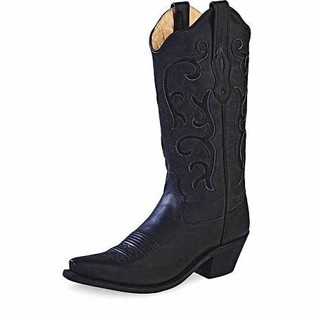 Old West Black Snip Toe Ladies' Boot