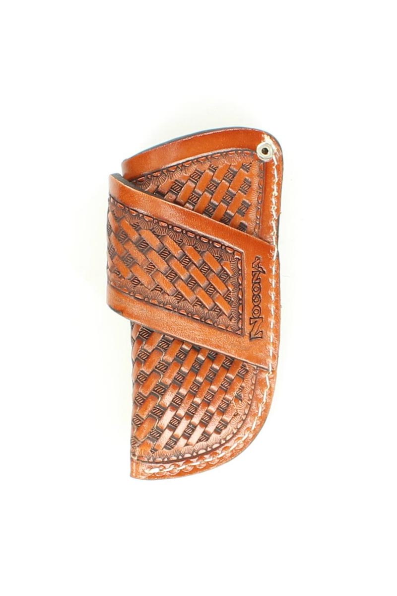 Leather Basketweave Knife Sheath