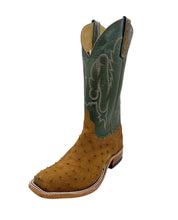 Load image into Gallery viewer, Anderson Bean Exclusive Antique Saddle WW Full Quill Ostrich Men&#39;s Boot
