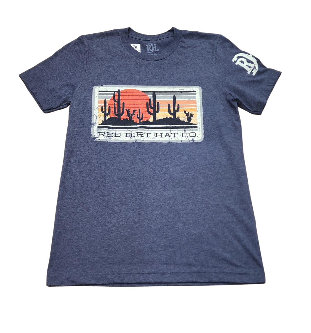 Red Dirt Hat Co. Striped Sunset Tee
