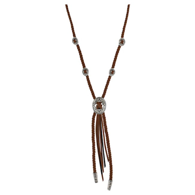 Leather Tassel Necklace
