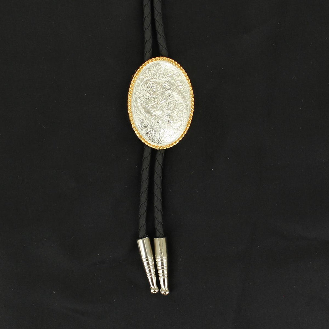 Plain Silver Bolo Tie