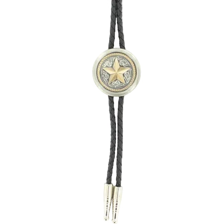 Round Star Bolo Tie