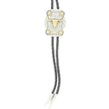 Rectangle Bucking Horse Bolo Tie