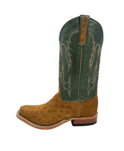 Load image into Gallery viewer, Anderson Bean Exclusive Antique Saddle WW Full Quill Ostrich Men&#39;s Boot
