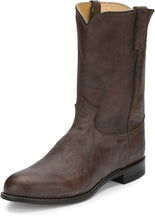 Load image into Gallery viewer, Justin Chocolate Deerlite Classic Roper Men&#39;s Boot
