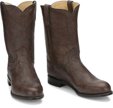 Load image into Gallery viewer, Justin Chocolate Deerlite Classic Roper Men&#39;s Boot
