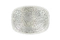 Rectangle Rope Edge Floral Scroll Buckle