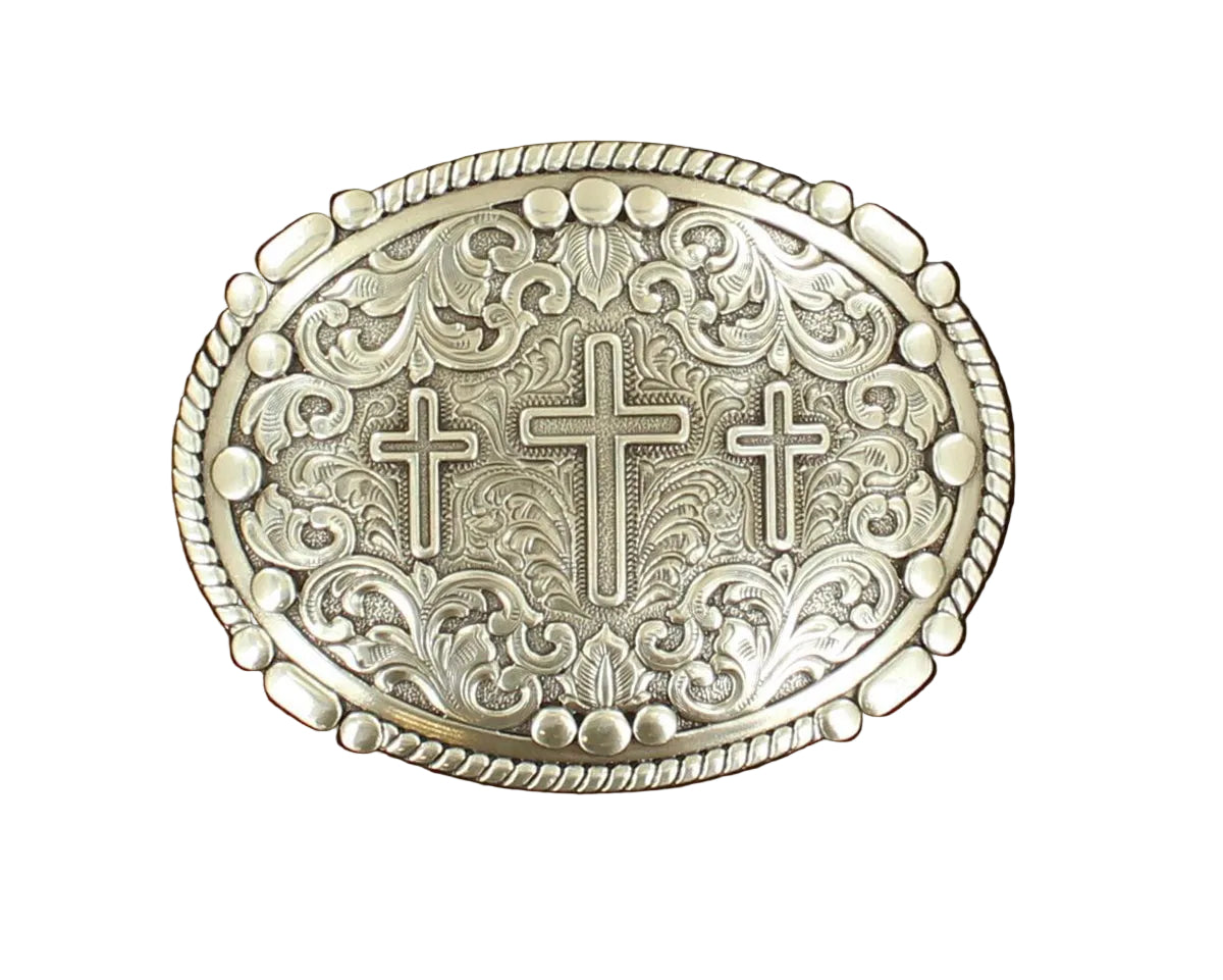Oval Rope Edge 3 Cross Buckle
