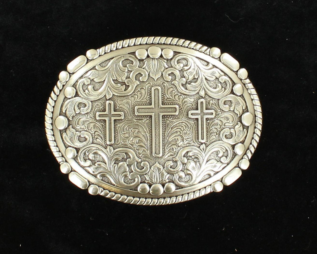 Oval Rope Edge 3 Cross Buckle