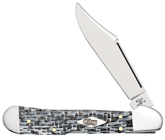 Case Black & White Fiber Weave Mini CopperLock Knife