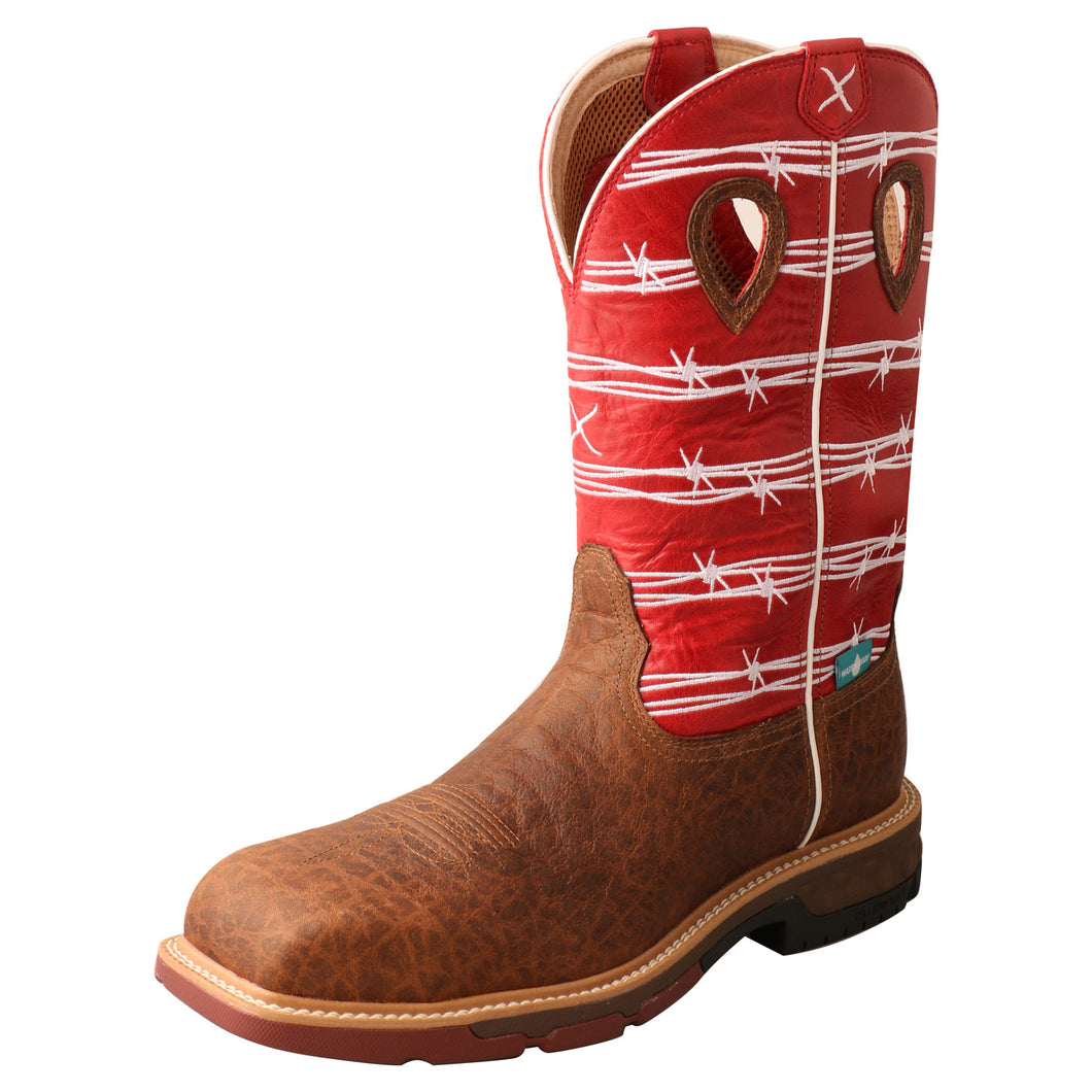 Twisted X Ruby Distressed Saddle Men's Work Boot