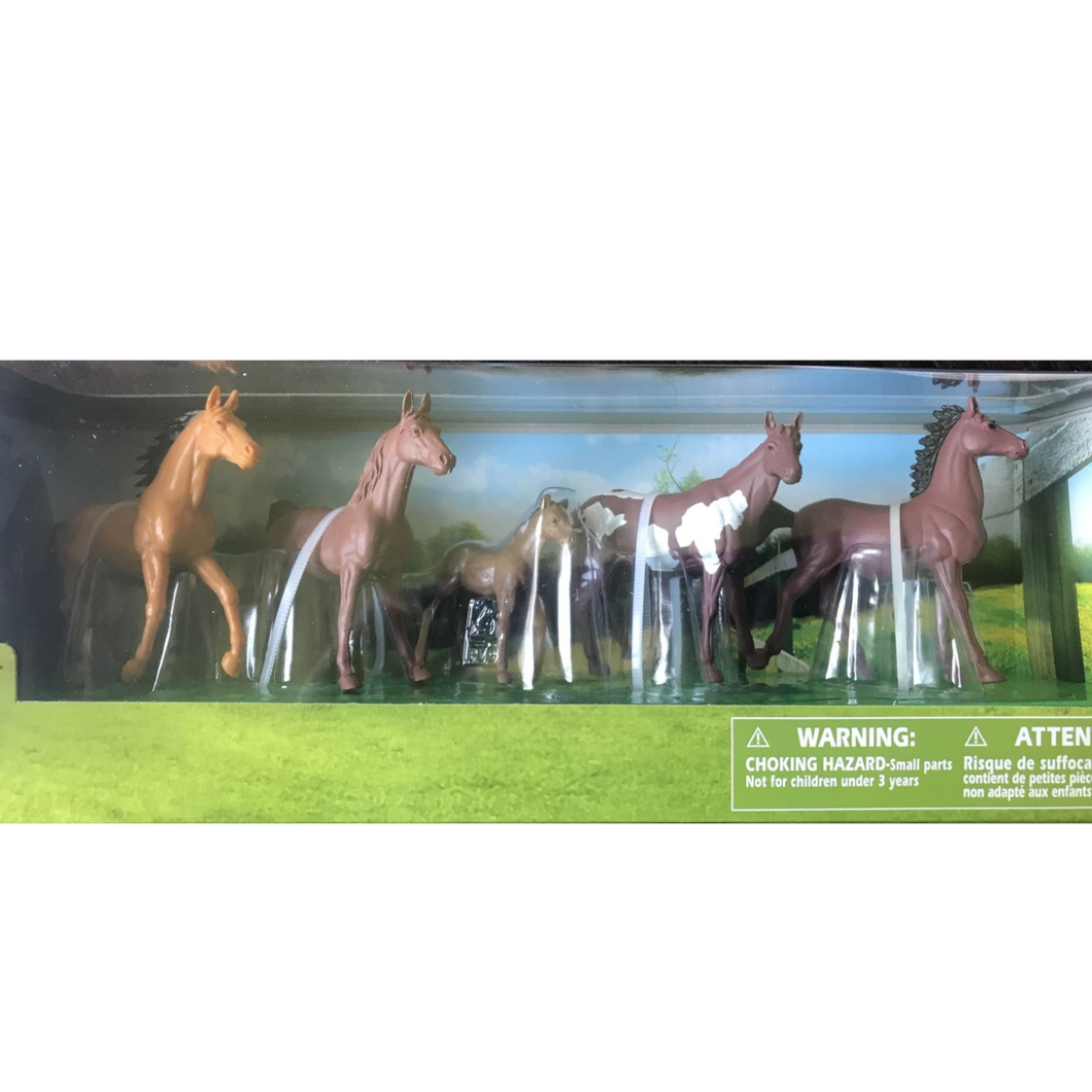 5 Horse Figure Set