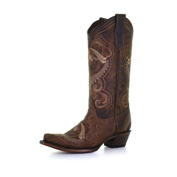 Circle G Sand Embroidered Ladies' Boot