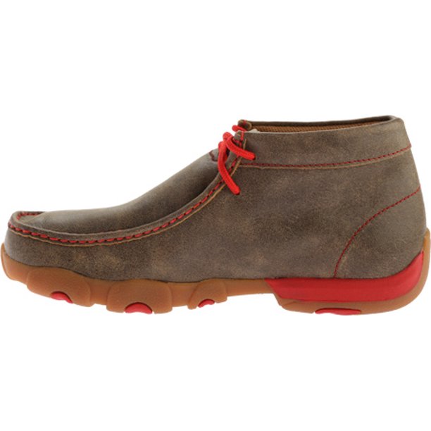 Twisted X Men's Driving Mocs Bomber Red