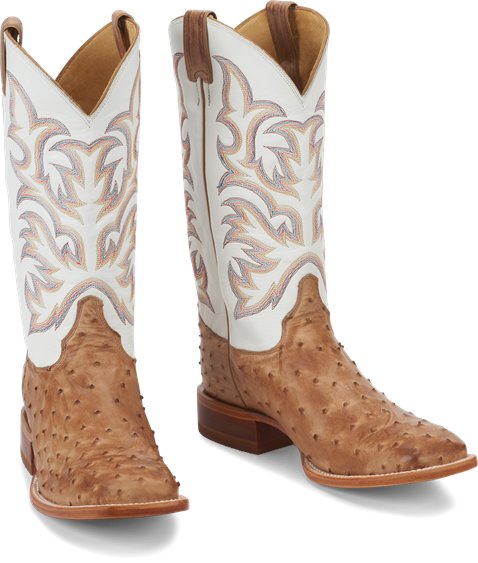 Justin Antique Full Quill Ostrich Men's Boot