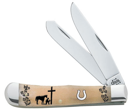 Kneeling Cowboy Trapper Knife