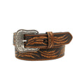 Ariat Tan Feather Embroidered Men's Belt