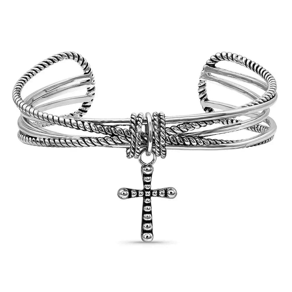 Montana Silversmiths Faith on a Loop Cross Bracelet