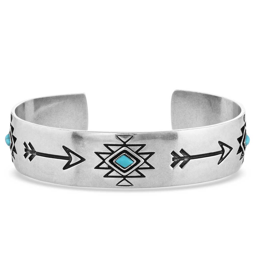 Montana Silversmith Only Forward Turquoise Silver Cuff Bracelet
