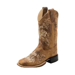 Old West Burnt Tan Children's Boot