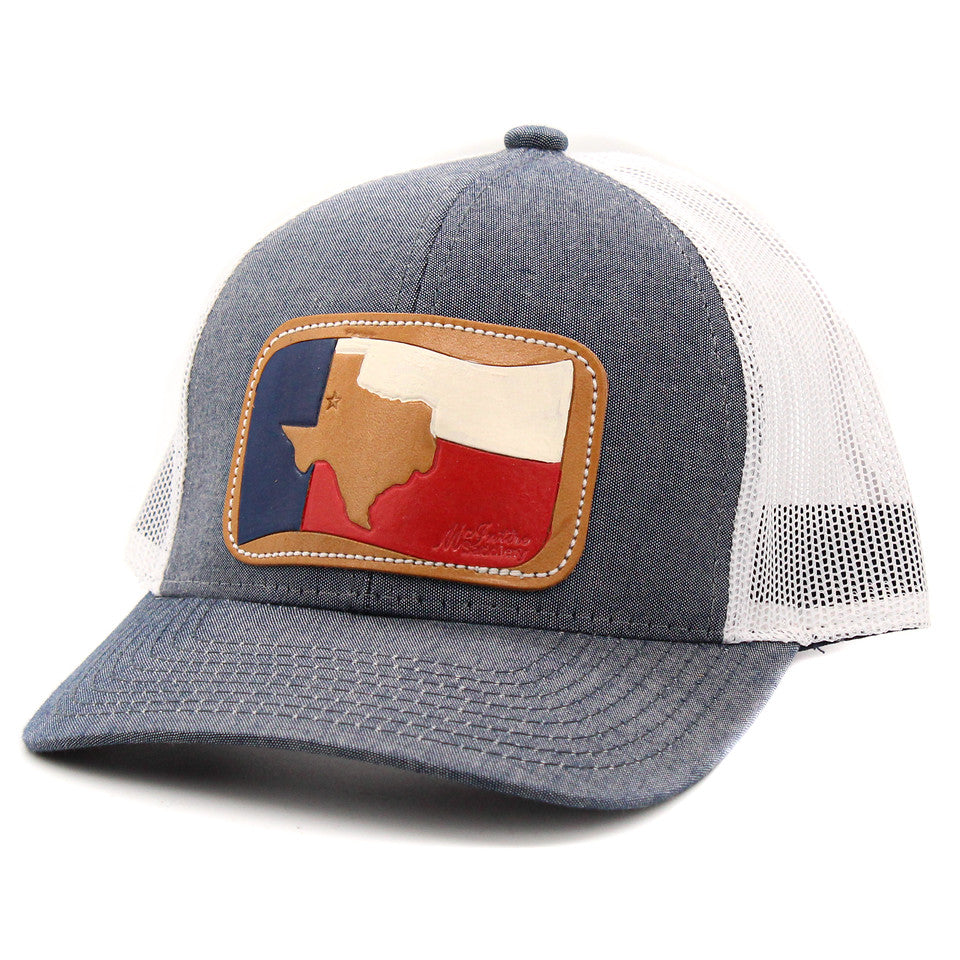 Texas Flag Leather Patch Cap