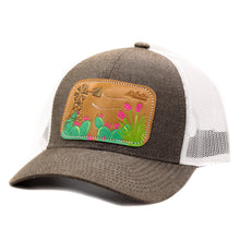 Load image into Gallery viewer, Windmill &amp; Cactus Leather Patch Cap
