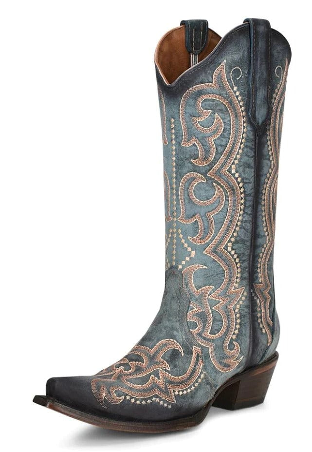 Circle G Ladies' Blue Jean Embroidered Boot