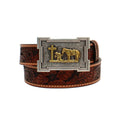 Floral Tooled Children's Belt