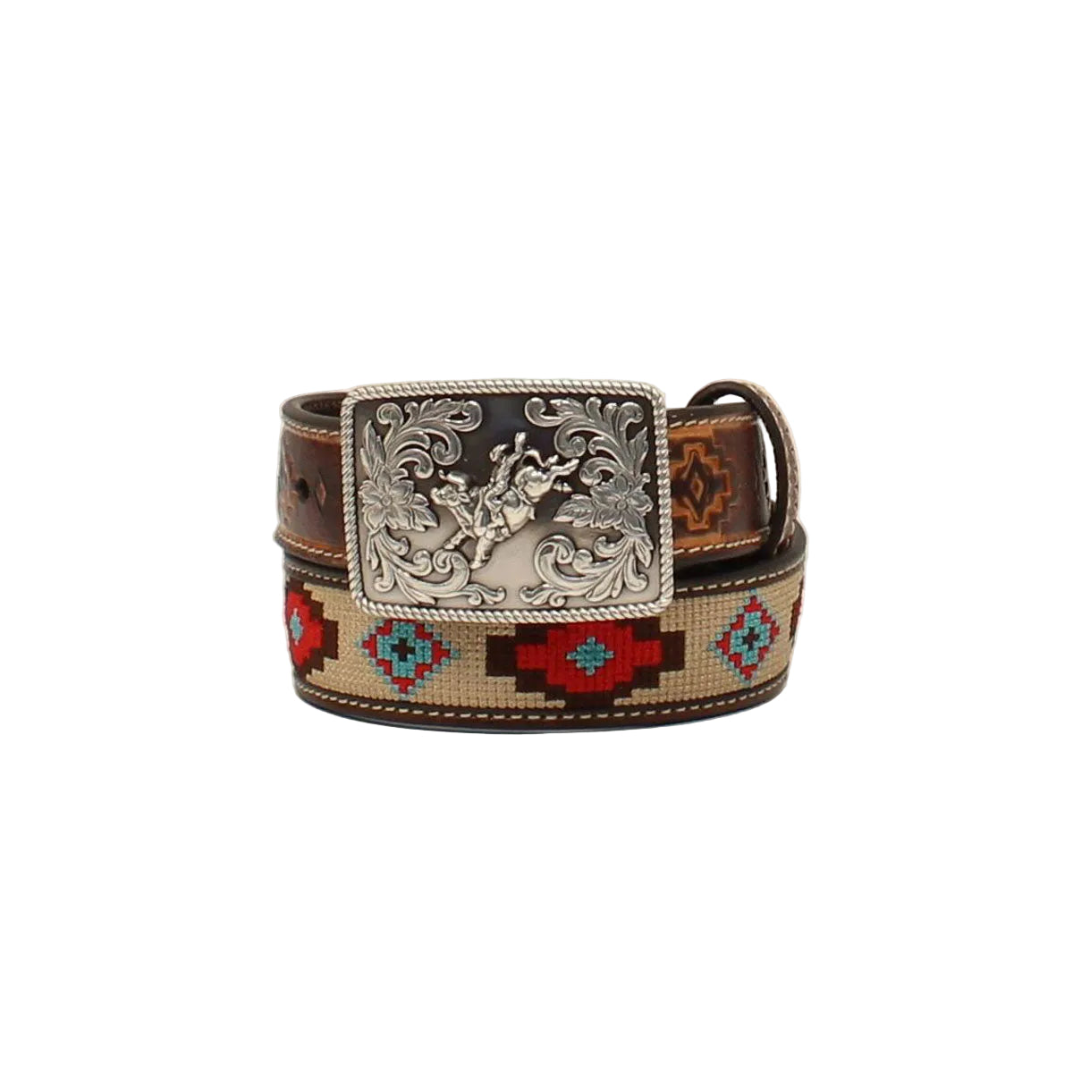 Aztec Stitched Children's Belt