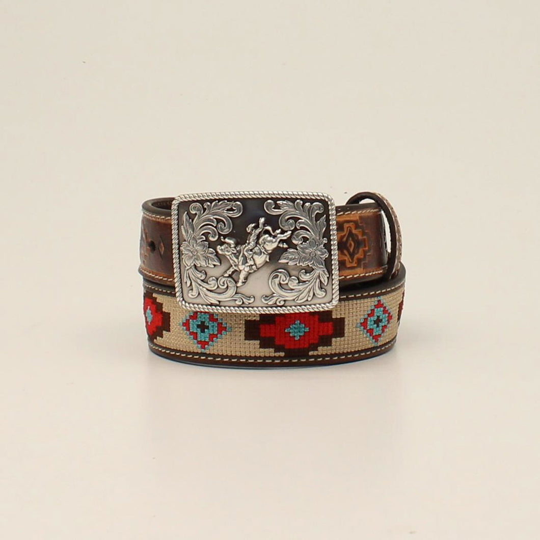 Aztec Stitched Children's Belt