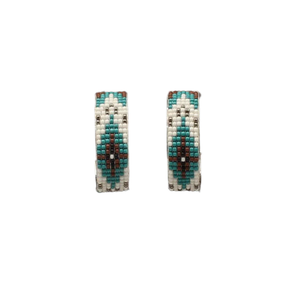 Southwest Beaded Hoop Earrings