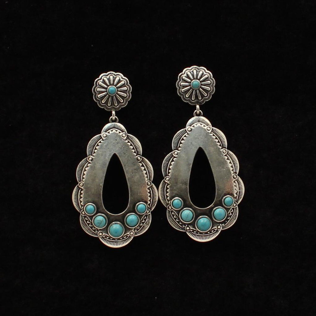 Western Oval Earrings