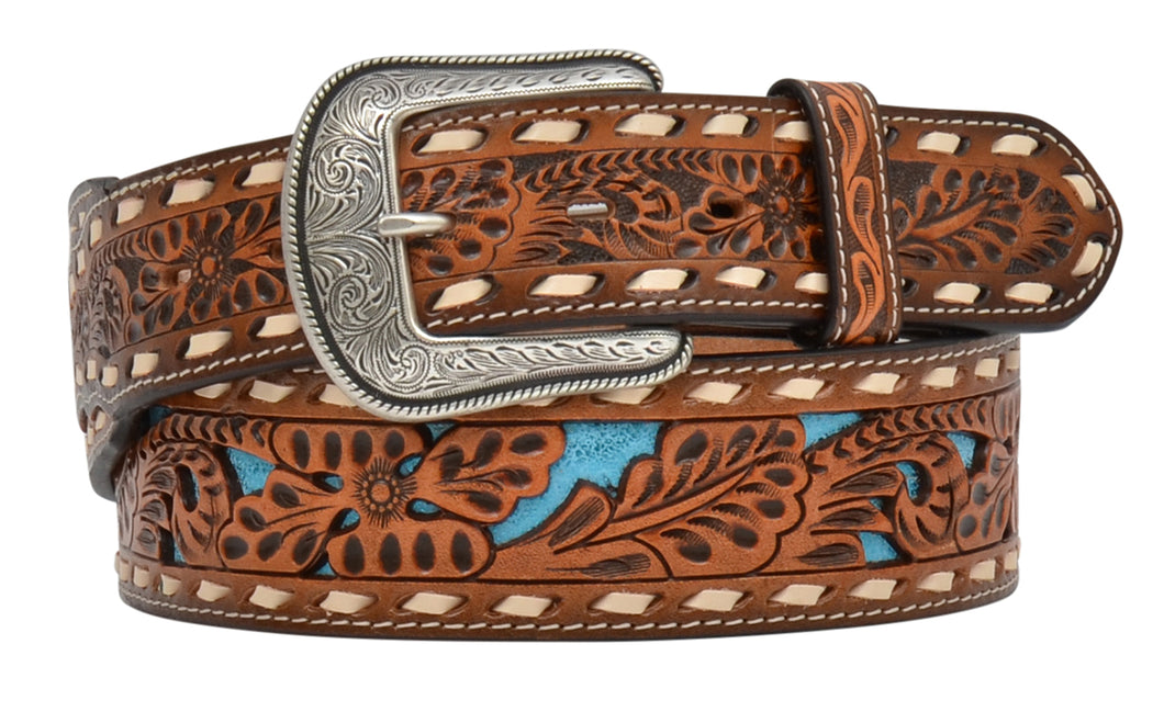 Natural Floral Men's Belt