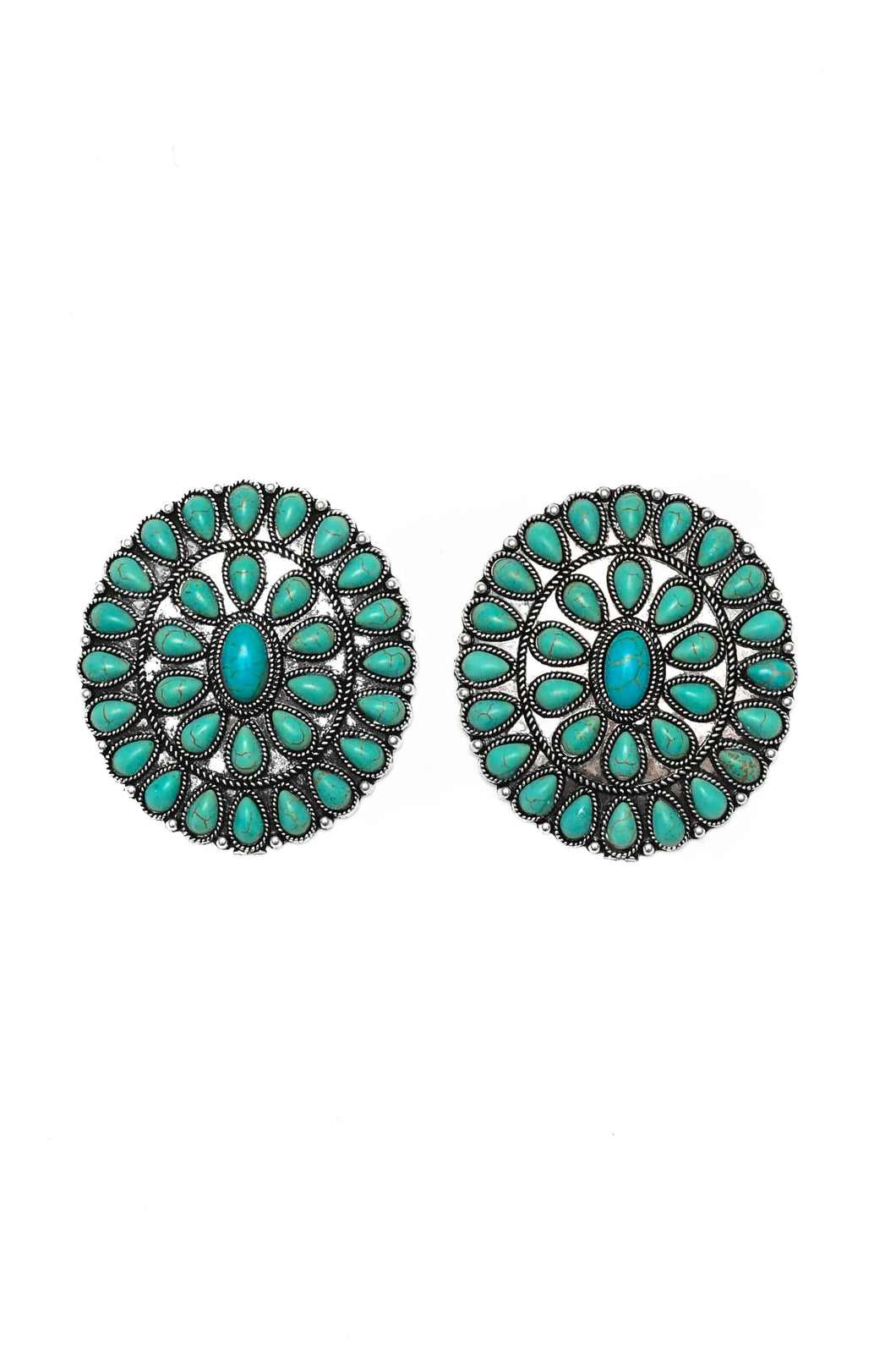 West & Company Large Cluster Post Earring