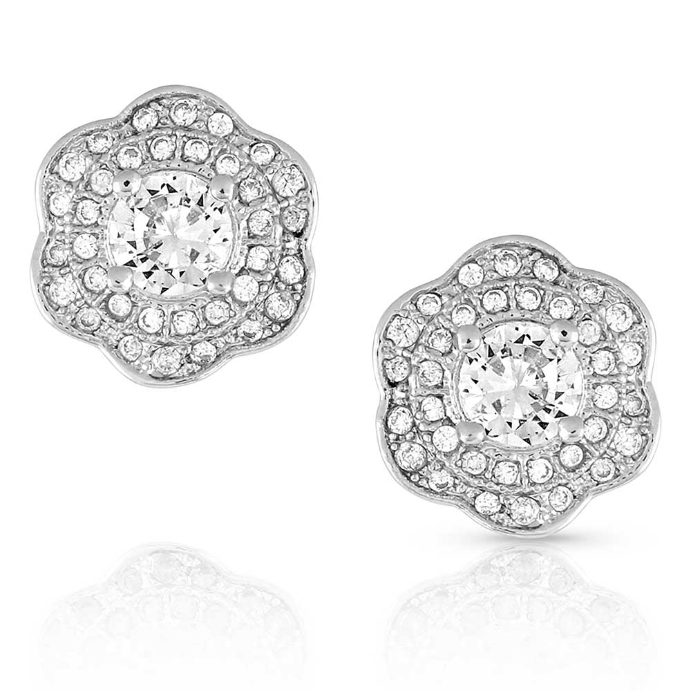 Montana Silversmiths Petals in the Moonlight Crystal Earrings