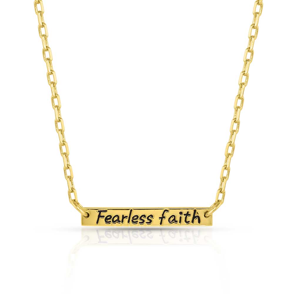 Montana Silversmith Fearless Faith Bar Necklace
