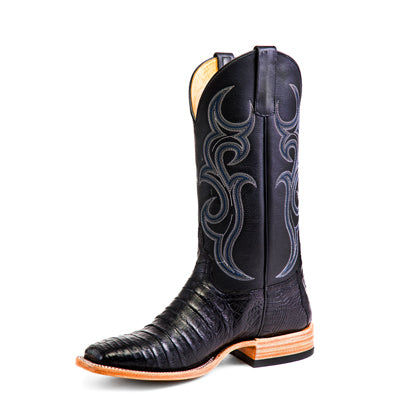 Horsepower Top Hand Men's Black Caiman Boots