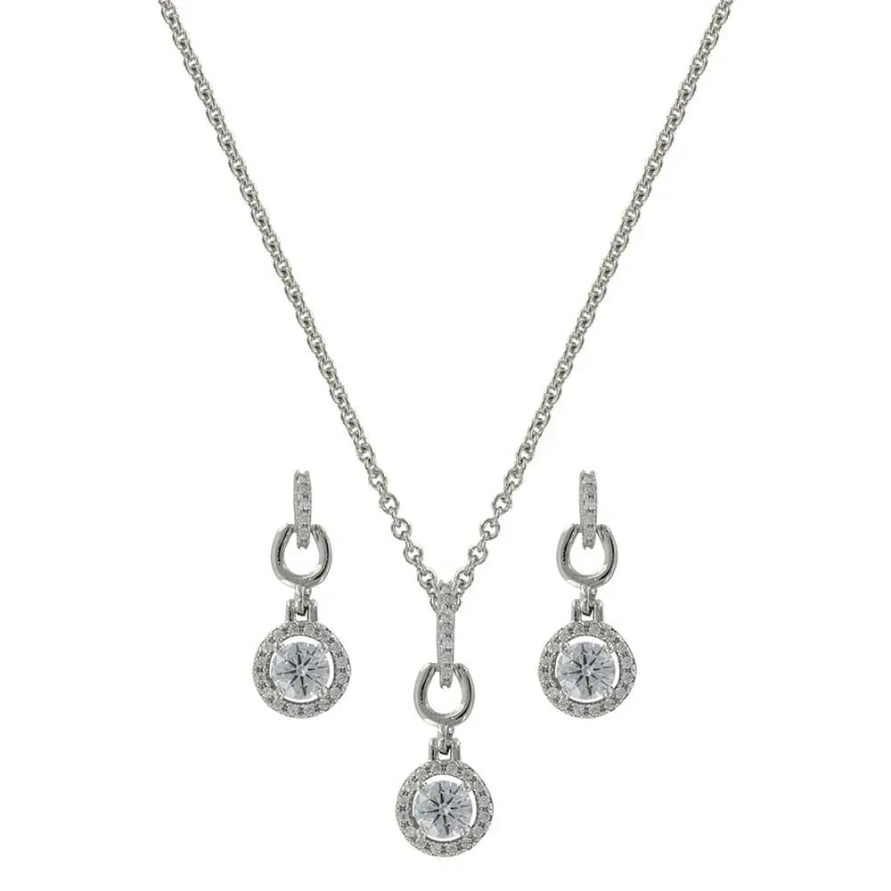 Montana Silversmiths Halo & Horseshoes Jewelry Set